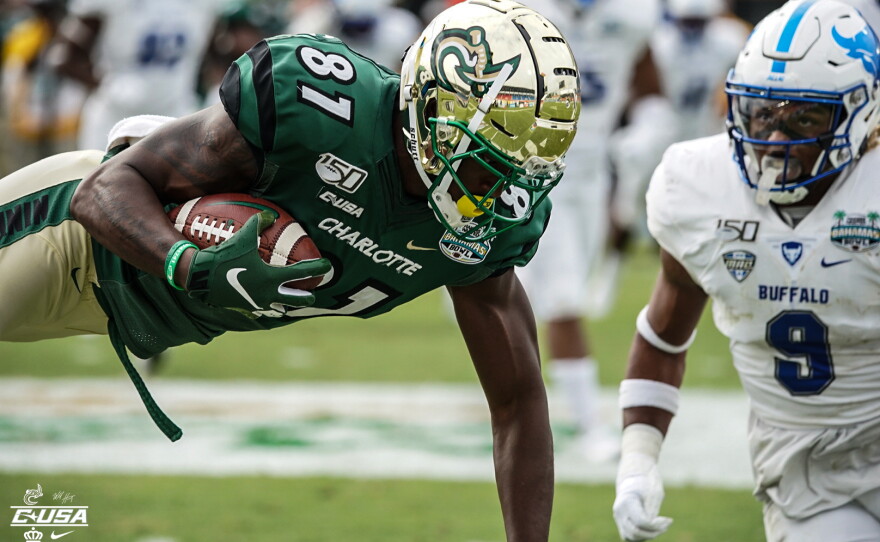Charlotte 49ers — player action photograph
