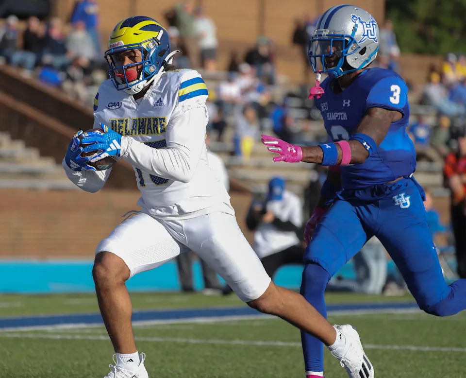 Delaware Blue Hens — player action photograph