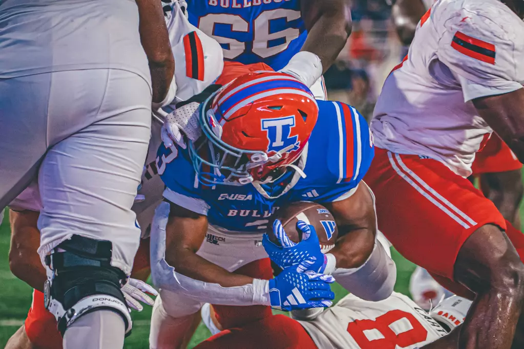 Louisiana Tech Bulldogs — player action photograph