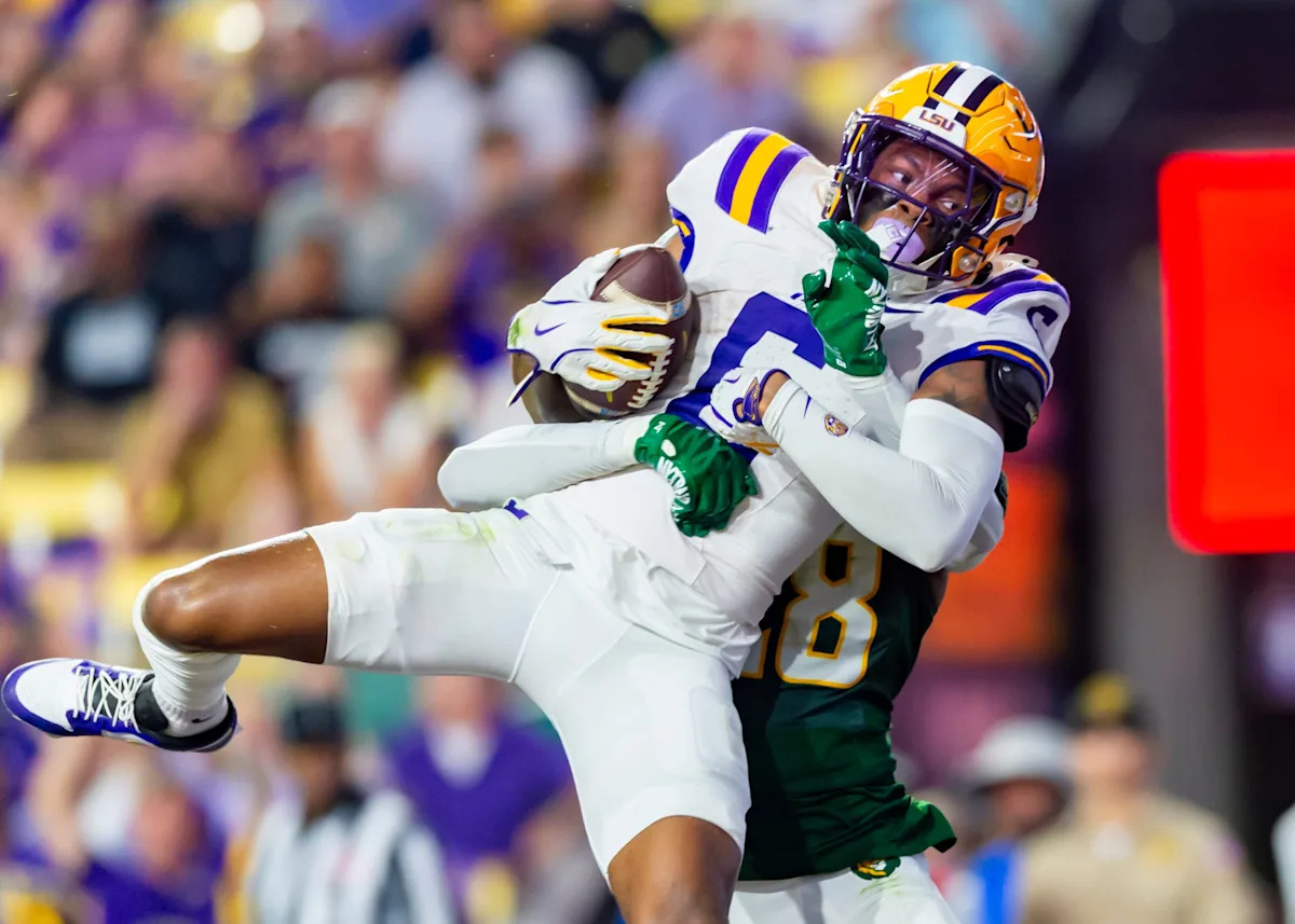 LSU Tigers — player action photograph