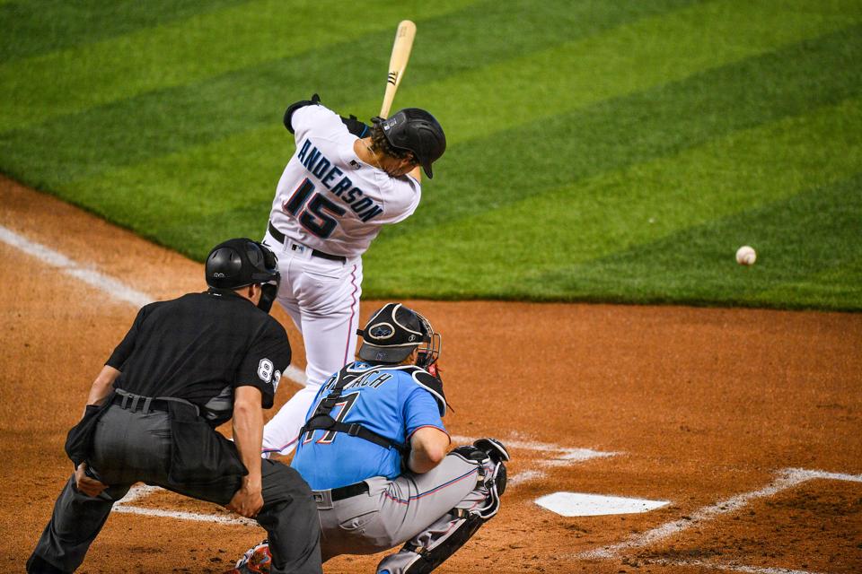 Miami Marlins — player action photograph