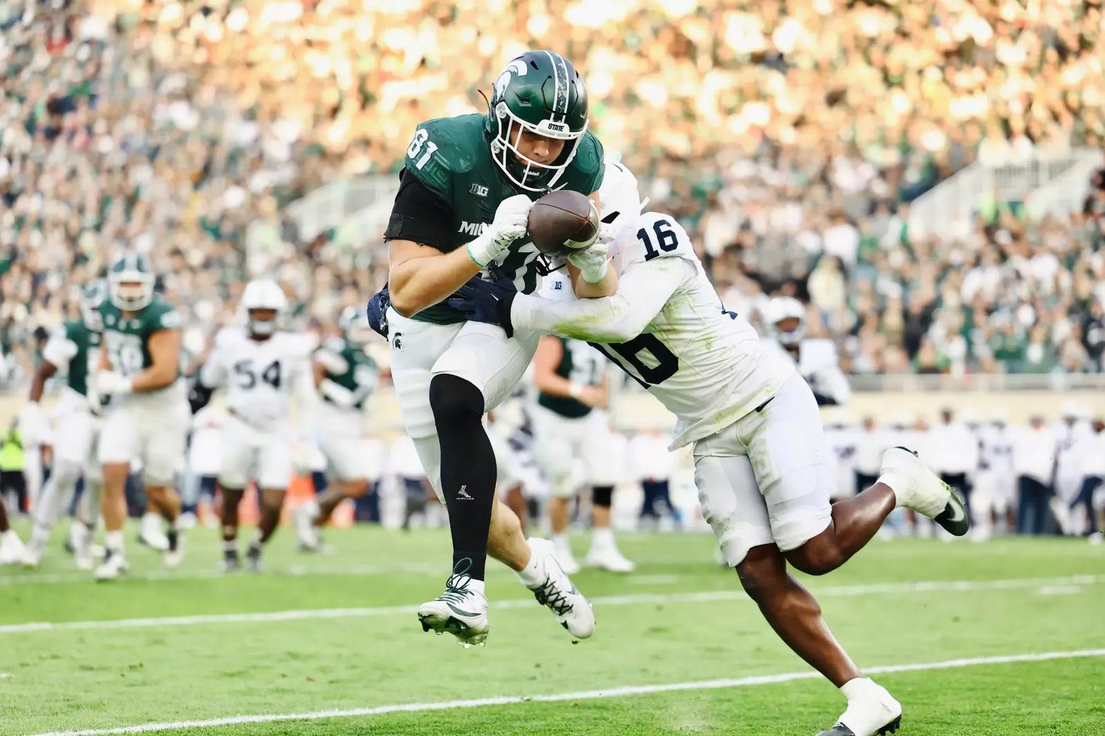 Michigan State Spartans — player action photograph