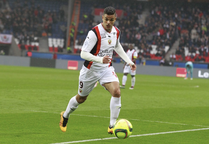 Nice — player action photograph