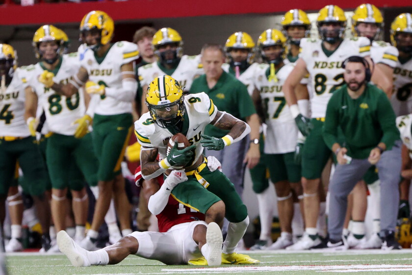 North Dakota State Bison — player action photograph