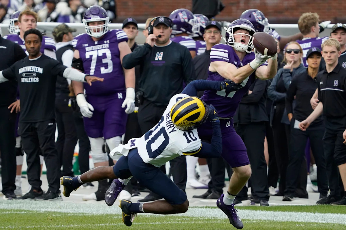 Northwestern Wildcats — player action photograph
