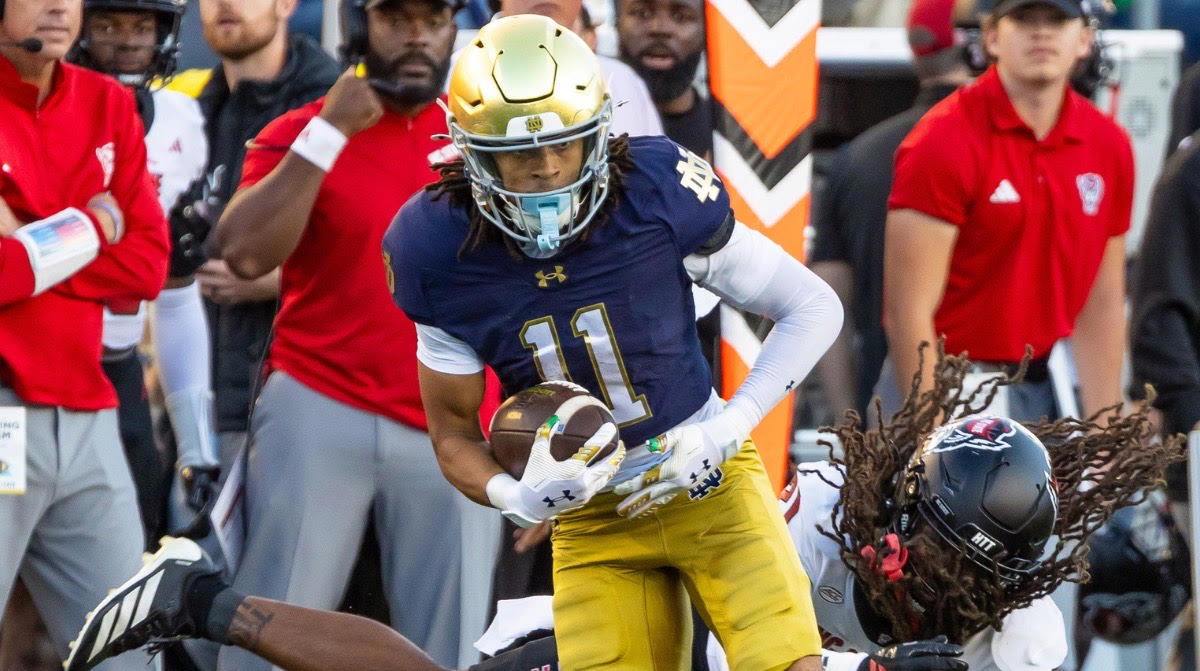 Notre Dame Fighting Irish — player action photograph