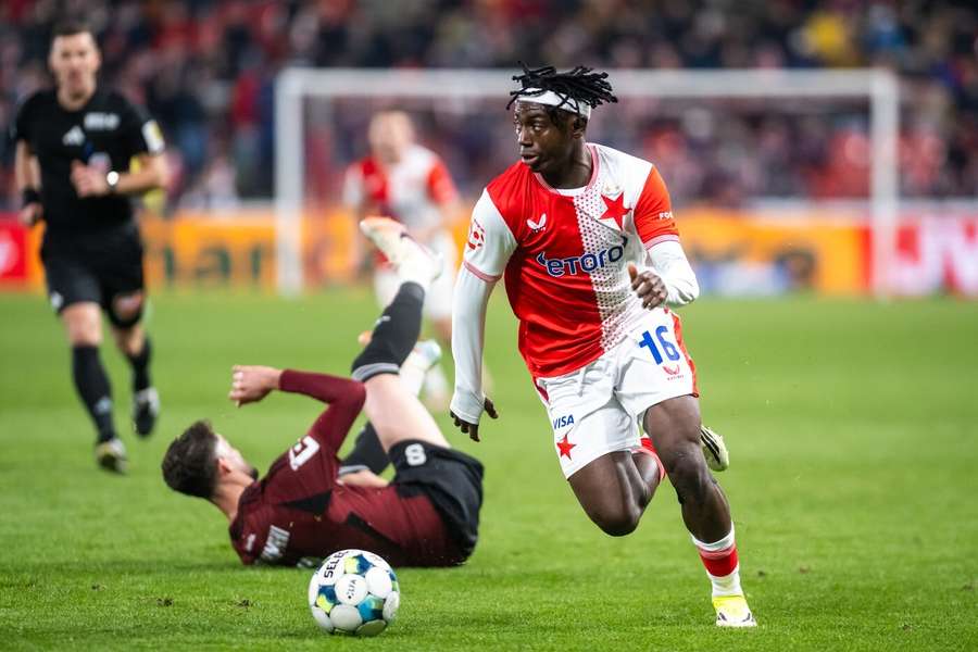 Slavia Prague — player action photograph