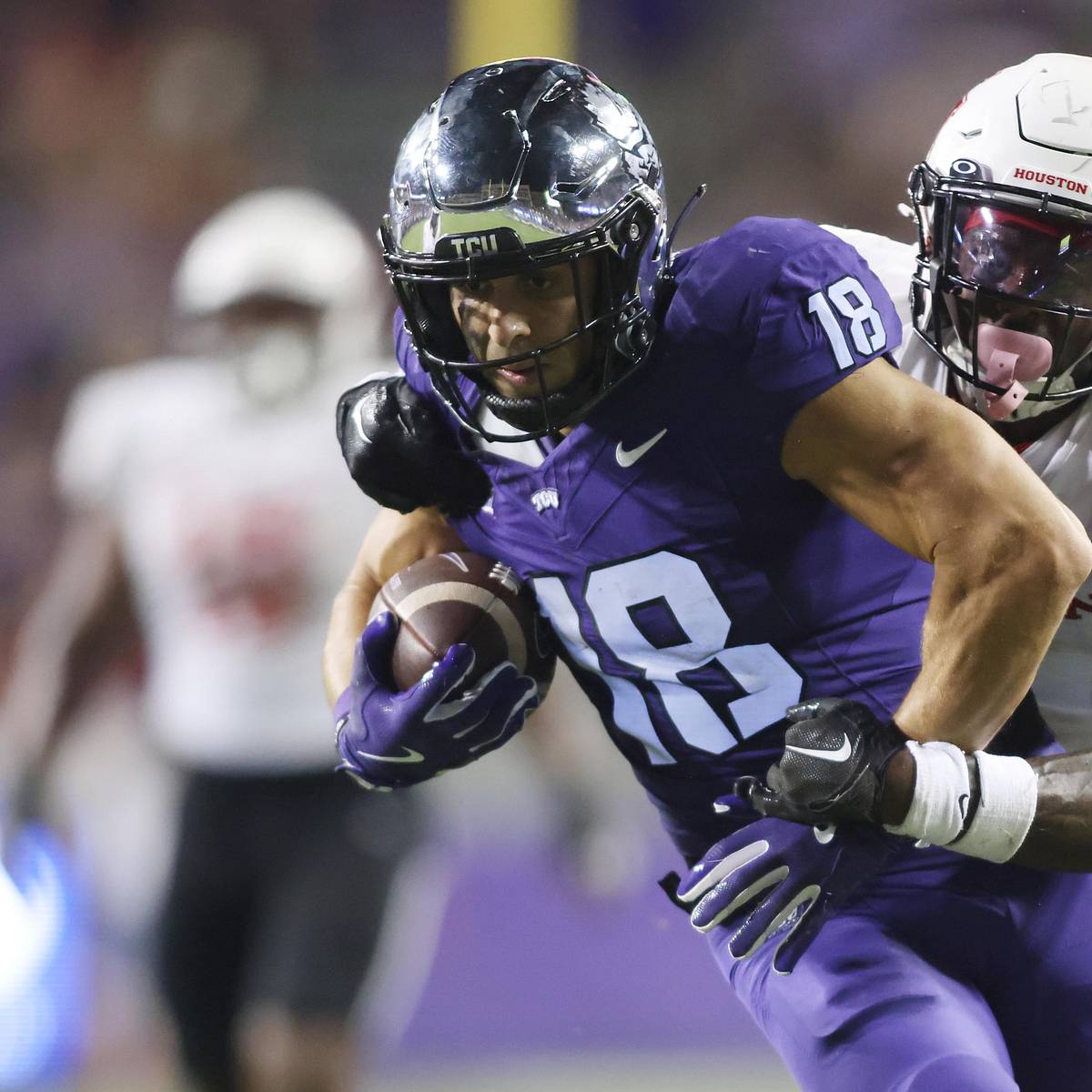 TCU Horned Frogs — player action photograph