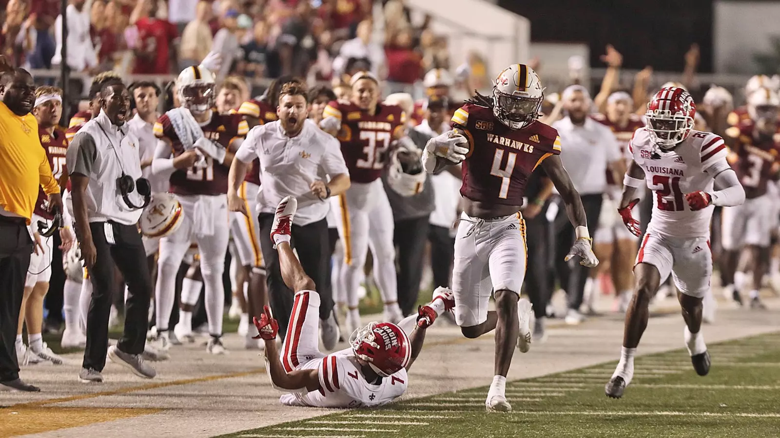 UL Monroe Warhawks — player action photograph