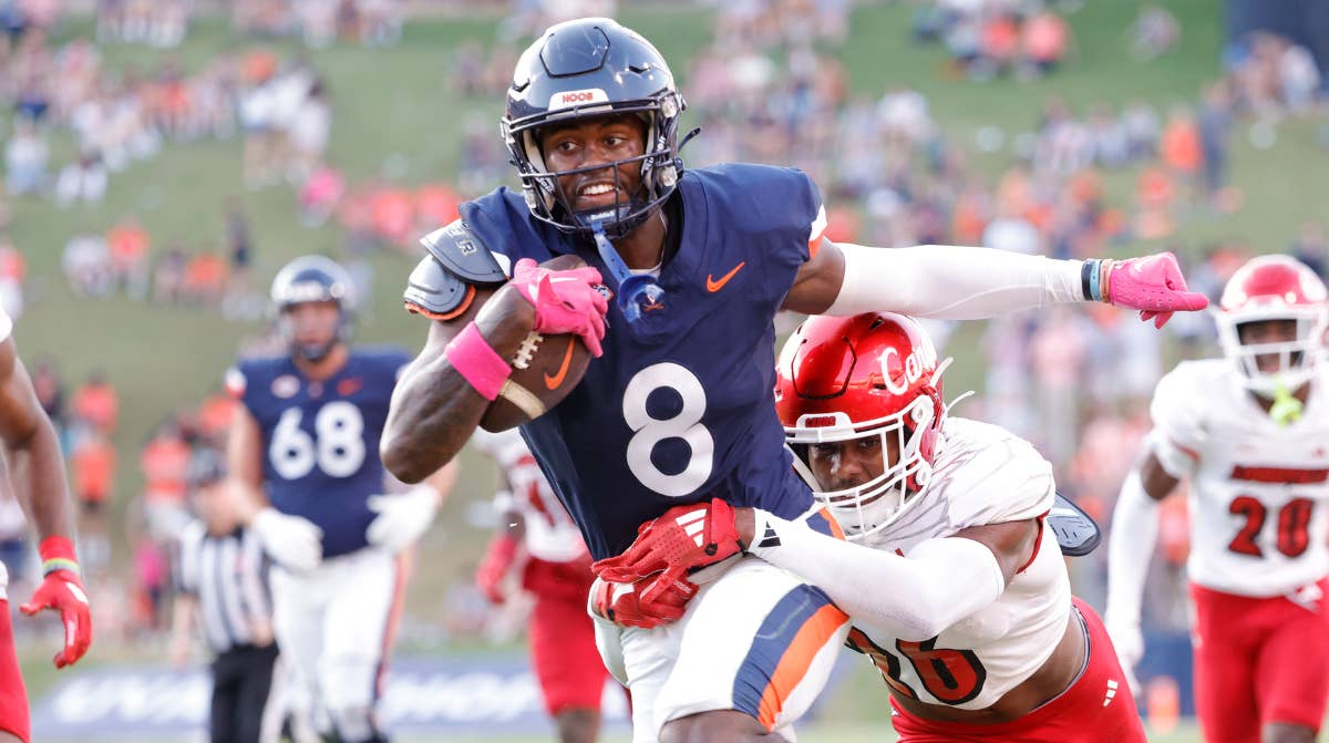 Virginia Cavaliers — player action photograph